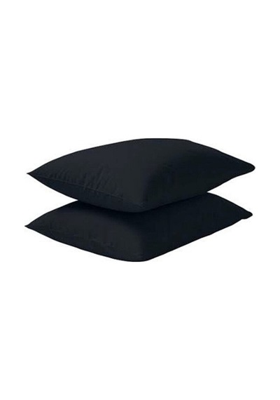 Misslindahome Y1 %100 PamukluYastık Kılıfı 2 Adet  50 x 70 Siyah