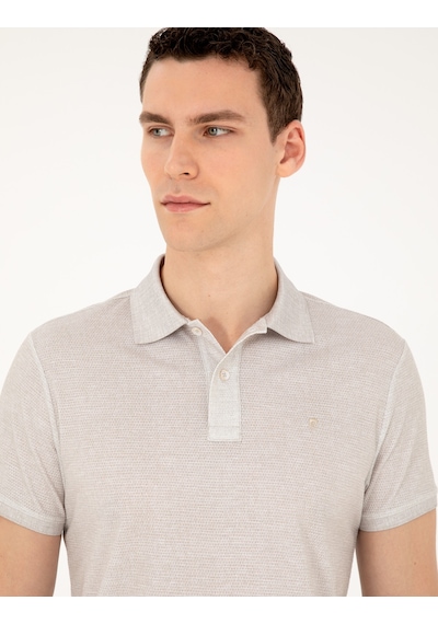 Pierre Cardin Erkek Bej Tişört 50288926-vr011 Bej