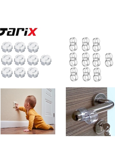 Tarix Priz Kapağı ,priz Koruyucu ,çocuk Güvenliği Priz Koruma Kapağı 10 Adet - Beyaz Set