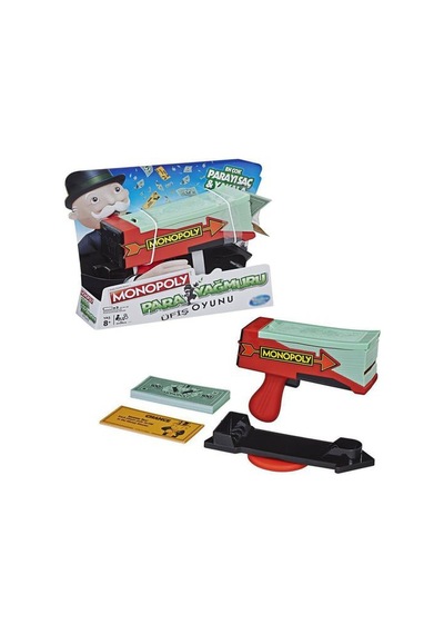 Monopoly Para Yağmuru 100 Adet Banknotlu 25 Adet Şans Kartlı Eğlenceli Aile Kutu Oyunu 1
