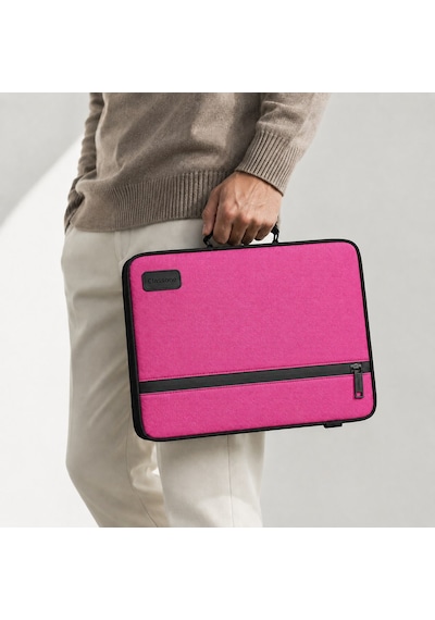 Clk146 3 İn 1 13,14"tablet Laptop El Ve Omuz Çantası+zolx Taşınabilir Ekran Temizleme Kiti li Pembe