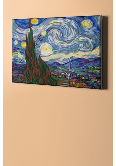 Webstyle Sayılarla Boyama Seti Kasnaklı Yıldızlı Geceler 40 X 50 Cm