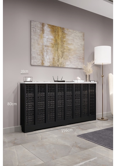 Petek Kaplama Modern Radyatör Kapatma Ünitesi Ön Panel Mdf Tasarım İç Ölçü 156 Cm Dış Ölçü 160 Cm Petek 156 Siyah Üstü Beyaz D8 Petek Kaplama Modern Radyatör Kapatma Ünitesi Ön Panel Mdf Tasarım İç Ölçü 156 Cm Dış Ölçü 160 Cm Petek 156 Siyah Üstü Beyaz D8