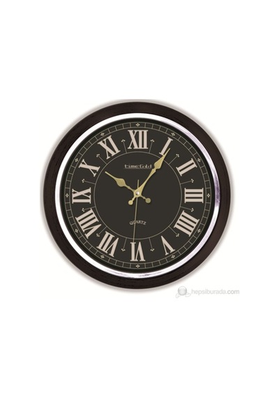 Time Gold Salon Ofis Duvar Saati Plastik 46 Cm (149175462) Altın
