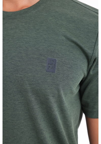 Rowinger Bisiklet Yaka Merserize Erkek Spor T-shirt Haki