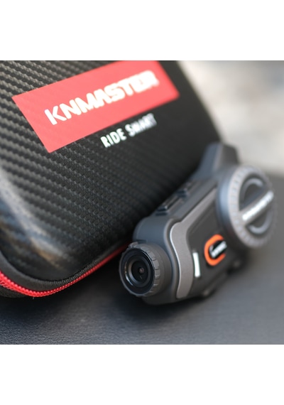 Knmaster KN1600C Motosiklet Kask Bluetooth Intercom Kulaklık Seti Siyah