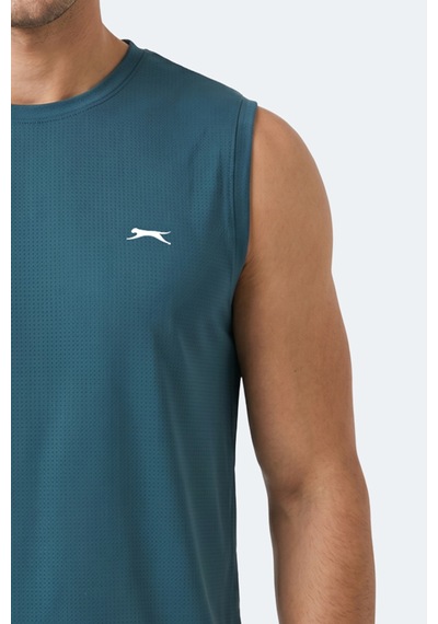 Slazenger Herofıt Erkek Kolsuz Petrol Atlet