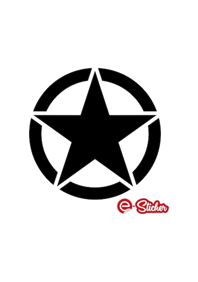 2 Adet Army Star, Askeri Yıldız Off Road Oto Sticker Araba Sticke