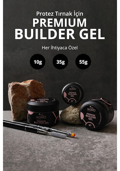 Momo Professional Premium Builder Gel Protez Tırnak Jeli No.07 Natural 10 gr