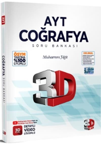 3d Yayınları Ayt Coğrafya Soru Bankası 2026