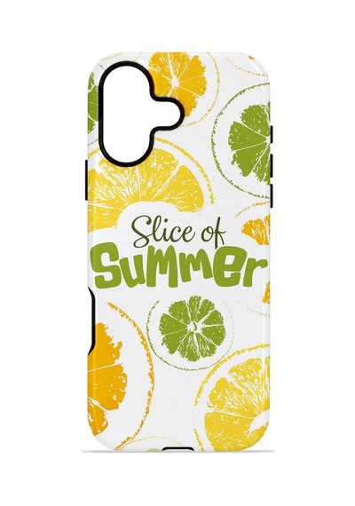 Apple iPhone Uyumlu 17 Vorian Çift Katmanlı Kılıf Slice Of Summer