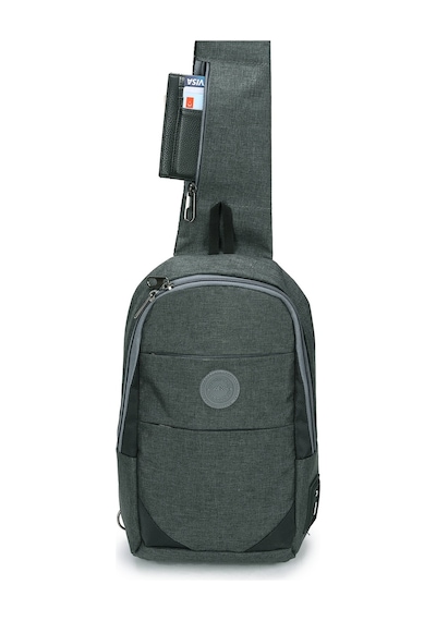 Strong Kulaklık Çıkışlı Tek Kol Göğüs Ve Sırt Çantası ,çapraz Çanta Body Bag Tk02 Füme