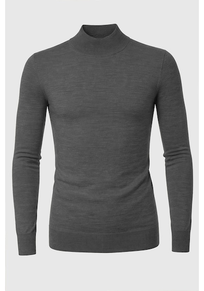 Rizzup Antrasit Slim Fit Yarım Balıkçı Yaka Likralı İnce Triko Erkek Yarım Boğazlı Kazak 2505502 Rizzup Antrasit Slim Fit Yarım Balıkçı Yaka Likralı İnce Triko Erkek Yarım Boğazlı Kazak 2505502
