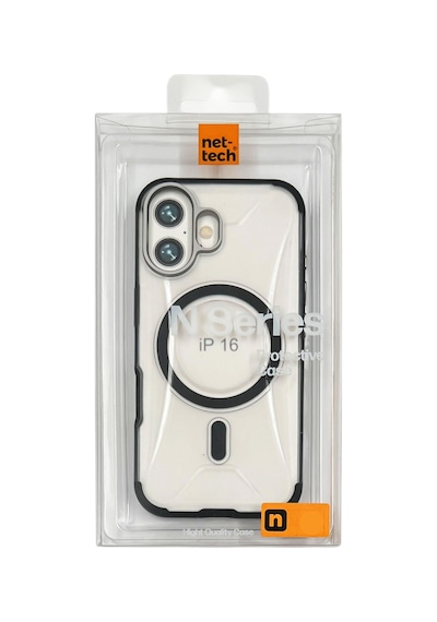 Nettech Apple Uyumlu iPhone 16 Wendell Magsafe Arka Koruma Kılıf - Siyah Siyah