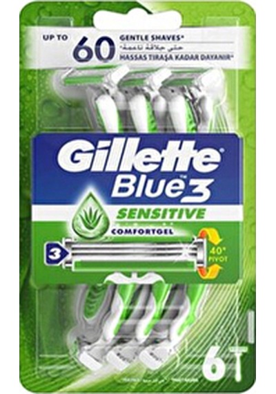 Gillette Blue3 Tıraş Bıçağı 6'lı Poşet