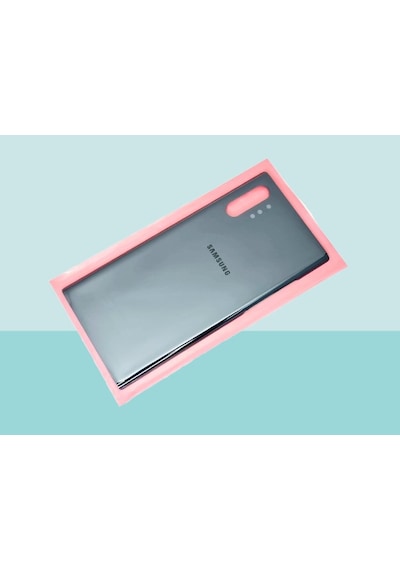 Tkgz  Samsung Uyumlu Galaxy Note 10 Plus Arka Kapak Batarya Kapağı - Siyah Çok Renkli