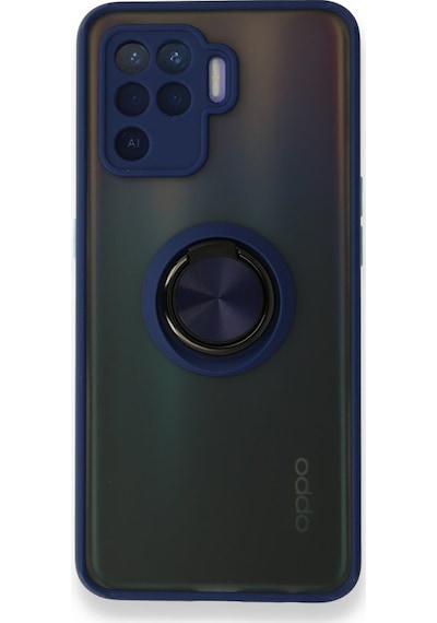Nihcase Oppo Reno 5 Lite Kılıf Montreal Mat Yüzüklü Kapak