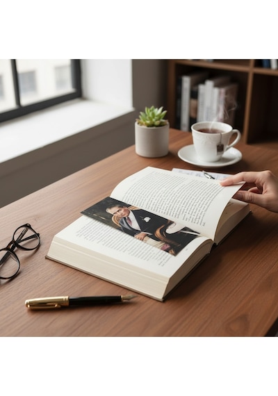 Atatürk 4'lü Kitap Ayracı Kalın Geniş Kesim 350 Gr Hediyelik No:3