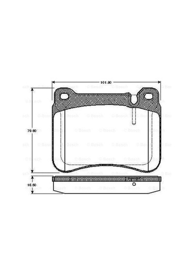 BOSCH 986494166 Fren Balatası Ön Mercedes W203 C Seri C180-C200-C220-C230 C320 C350 00-07 -Cl203-C209 R171 0986Tb2972