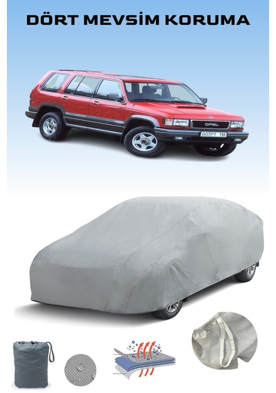 Gri Opel Monterey Ltd 1992 - 1998 Araba Brandası, Oto Örtüsü, Araba Çadırı Gri