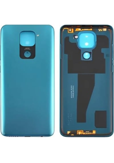 Redmi Note 9 Uyumlu Full Kasa Arka Pil Kapağı Yeşil Çok Renkli