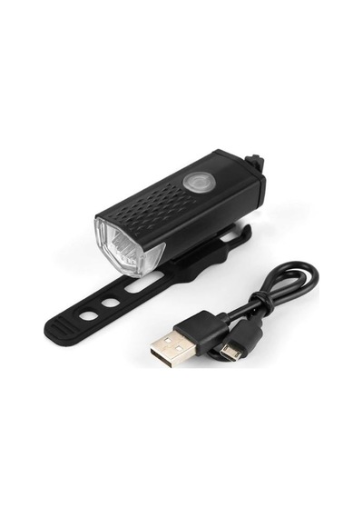 Forte Gt 250 Lüme Mini Bisiklet Ön Farı Xbyc 6124 Usb Şarjlı Siyah