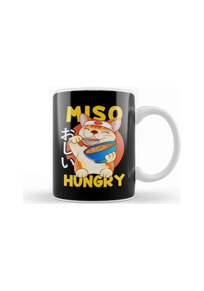 Cute Anime Dog Puppy Miso Hungry Pun Kawaii Kupa Bardak Porselen Karışık