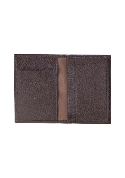 Bloominbag Bloomcard Verta Chestnut Brown Hakiki Deri Dikey Kartlık kahverengi