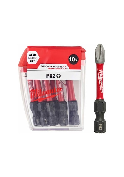 MİLWAUKEE BİTS UÇ Matkap Ucu Tornavida Ucu Vidalama Ucu PH2-50mm