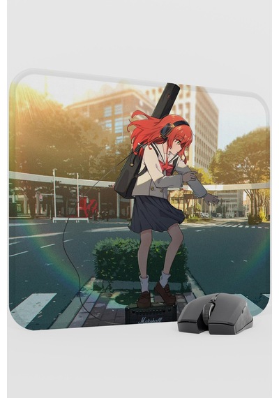 Bochi The Rock Anime V3 - 48x40 Xl Gaming Kauçuk Kaymaz Taban Mouse Pad Fare Altlığı