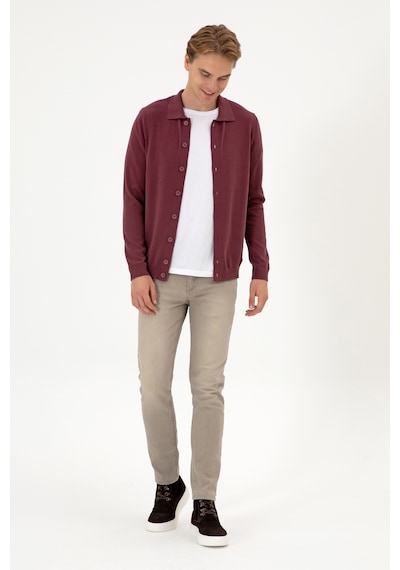 U.s. Polo Assn. Erkek Plum Hırka Triko 50313690-vr177 New Plum