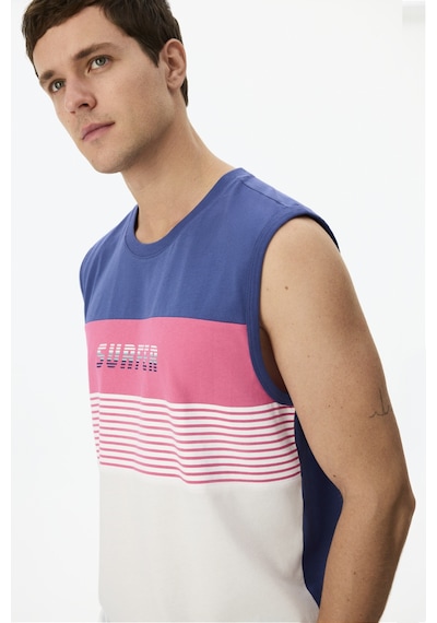 Penti Erkek Renkli White Surf Pijama Takımı