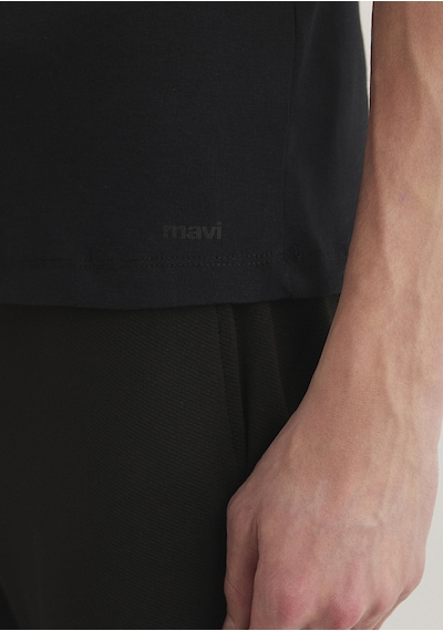 Mavi - Siyah Basic Tişört 063747-900-Siyah Mavi - Siyah Basic Tişört 063747-900-Siyah