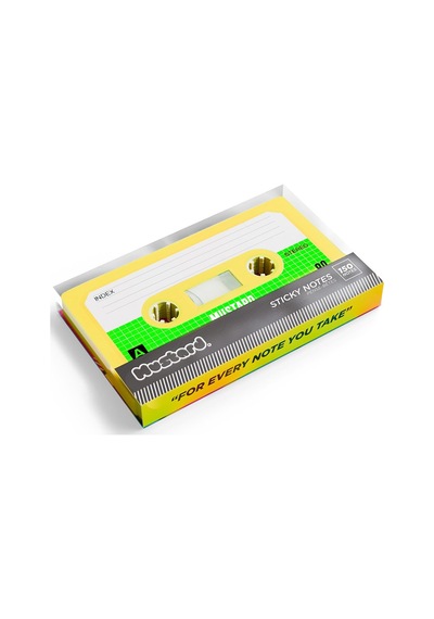 Mustard Kaset Sticky Not Kağıdı