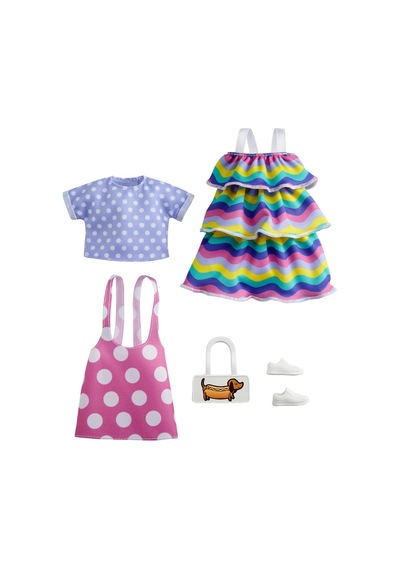 Gwf04 Barbie'Nin Kıyafet Koleksiyonu 2'Li Paketler - 3 Yaş