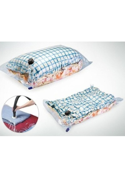 2 Adet Büyük Boy 80 Cm X 100 Cm Vakumlu Poşet Vakumlu Hurç Vakumlu Torba Yorgan Yastık Saklama Hurcu Diğer
