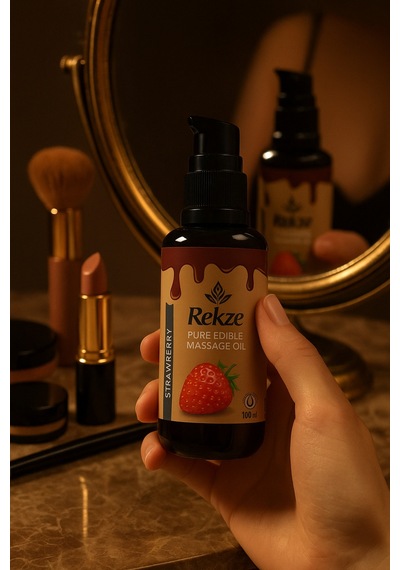 Rekze Aromaterapi Masaj Yağı 100 Ml Çikolata Ve Çilek Esanslı, Doğal Formül - 744675886