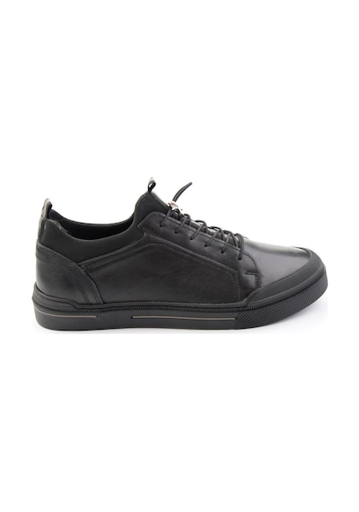 Bambi Siyah Hakiki Deri Erkek Sneaker E01585504143