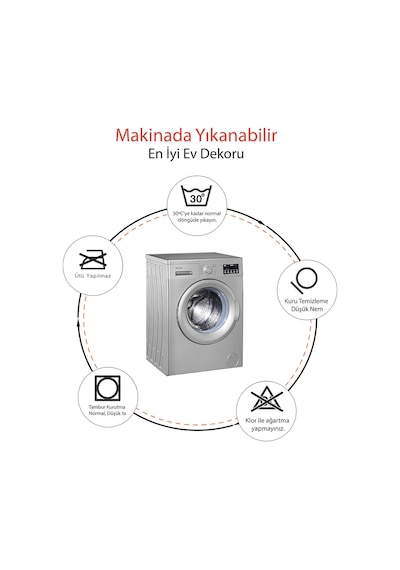 Banyo Paspası, 2li Set Banyo Halısı Kaymaz Taban, Makinede Yıkanabilir Çok Renkli