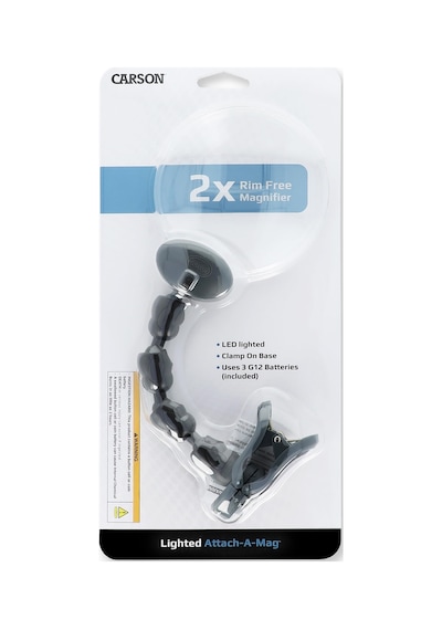 Carson Am-20 Klemmlupe 2 X Büyütme İle Led-ışıklandırma