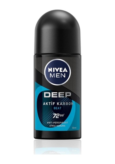 Nıvea Men Erkek Roll-on Deodorant Deep Dimension Beat 50 Ml - 6 Adet Tarı