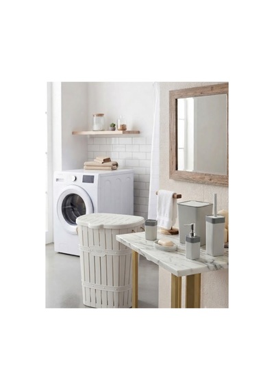 6 Parça Modern Banyo Seti Ve Dekoratif Kapaklı Modern Dekoratif Düzenleyici Ve 65 Lt Çamaşır Sepeti" Beyaz - 900332328 Beyaz 6 Parça Modern Banyo Seti Ve Dekoratif Kapaklı Modern Dekoratif Düzenleyici Ve 65 Lt Çamaşır Sepeti" Beyaz - 900332328 Beyaz