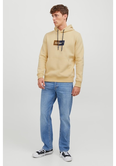 Jack & Jones Jack&jones Kapüşonlu Standart Kalıp Sarı Erkek Sweatshirt 12242197 001