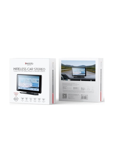 Km17 64 Gb Dahili Hafıza 7inç Ekran Ön Ve Arka Kameralı Car Play Oto Teyp Aux Fm Wifi Bluetooth Play