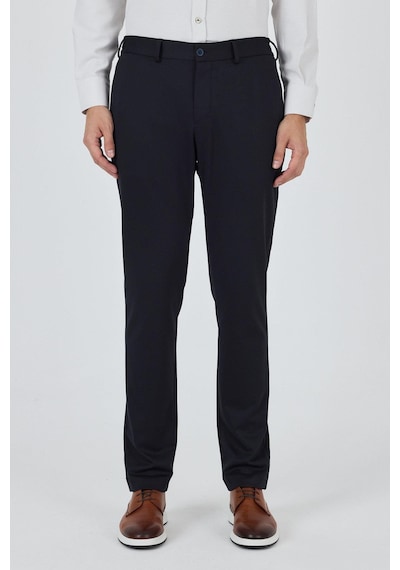 İmza Koyu Lacivert Esnek Yandan Cepli Casual Slim Fit Jogger Pantolon 1003250157 Koyu Lacivert