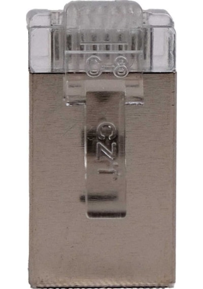 Metal Rj45 Cat5 Jack Konnektör Uç Lan Ethernet 100lu Paket