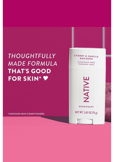 Native Cherry & Vanilla Macaron Alüminyumsuz Stick Deodorant 75gr