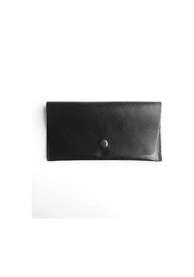 Hesap Sümeni Adisyon Kabı Hakiki Deri Siyah 18 X 9 Cm.