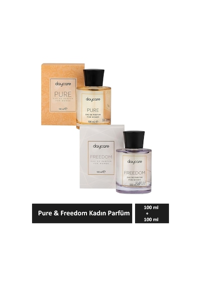 Pure & Freedom 2'li Set Kadın Edp Parfüm 100ml + 100 Ml Çiçeksi