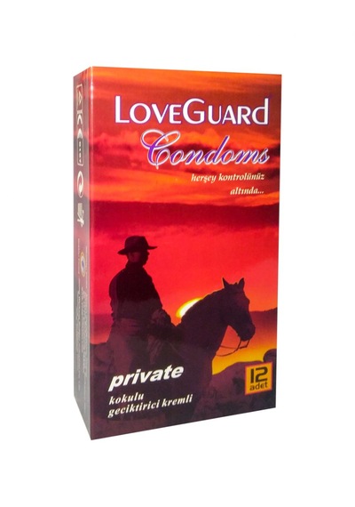 Love Guard Private Kokulu Kremli Prezervatif 12'li